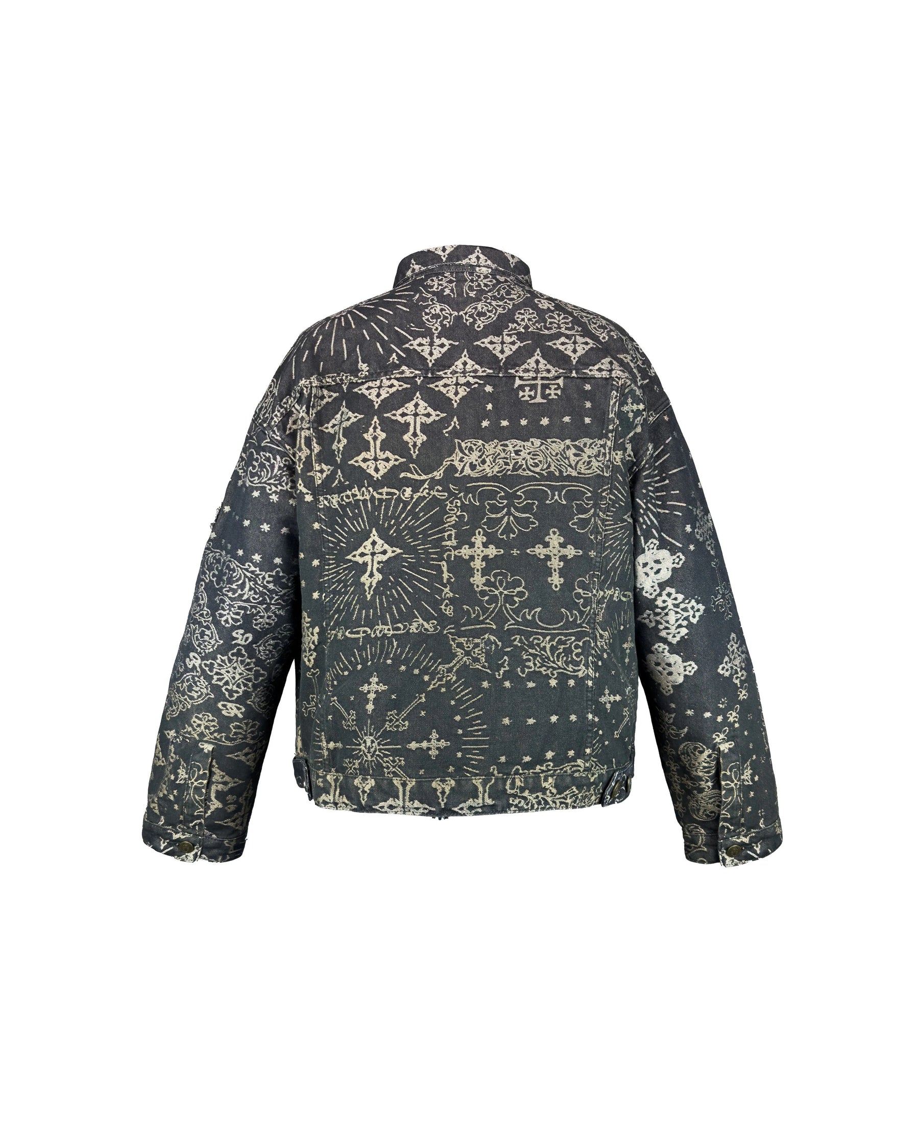 【Untitled Artworks】Jacquard Denim Jacket Black