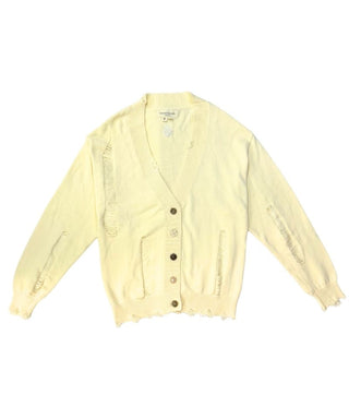 【Untitled Artworks】Cardigan Distressed Cream