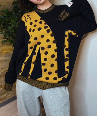 【LONGO】Man's Jacquard C-neck Hoodie