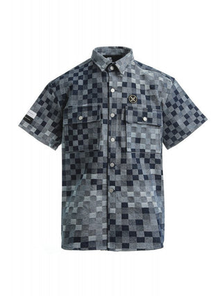 【MWM】CHECKED DENIM SHIRT