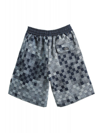 【MWM】CHECKED DENIM SHORTS